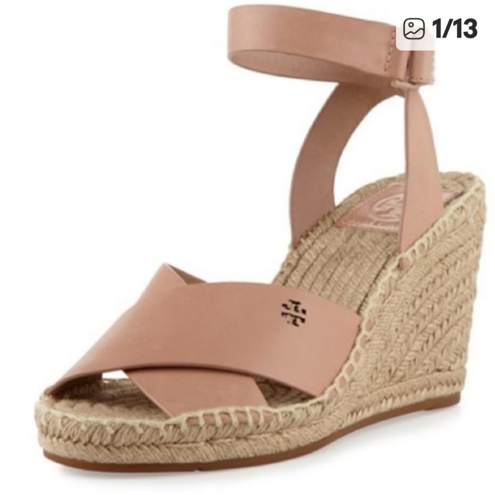 Tory Burch Bima Wedge Espadrille Sandal 8.5